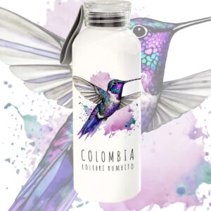 botella tapa espiral colibrÍ rumbito