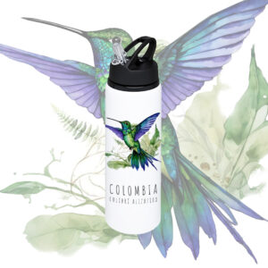 botella pitillo colibrÍ alizafiro