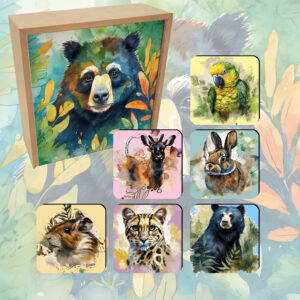 set portavasos magnÉticos fauna andina