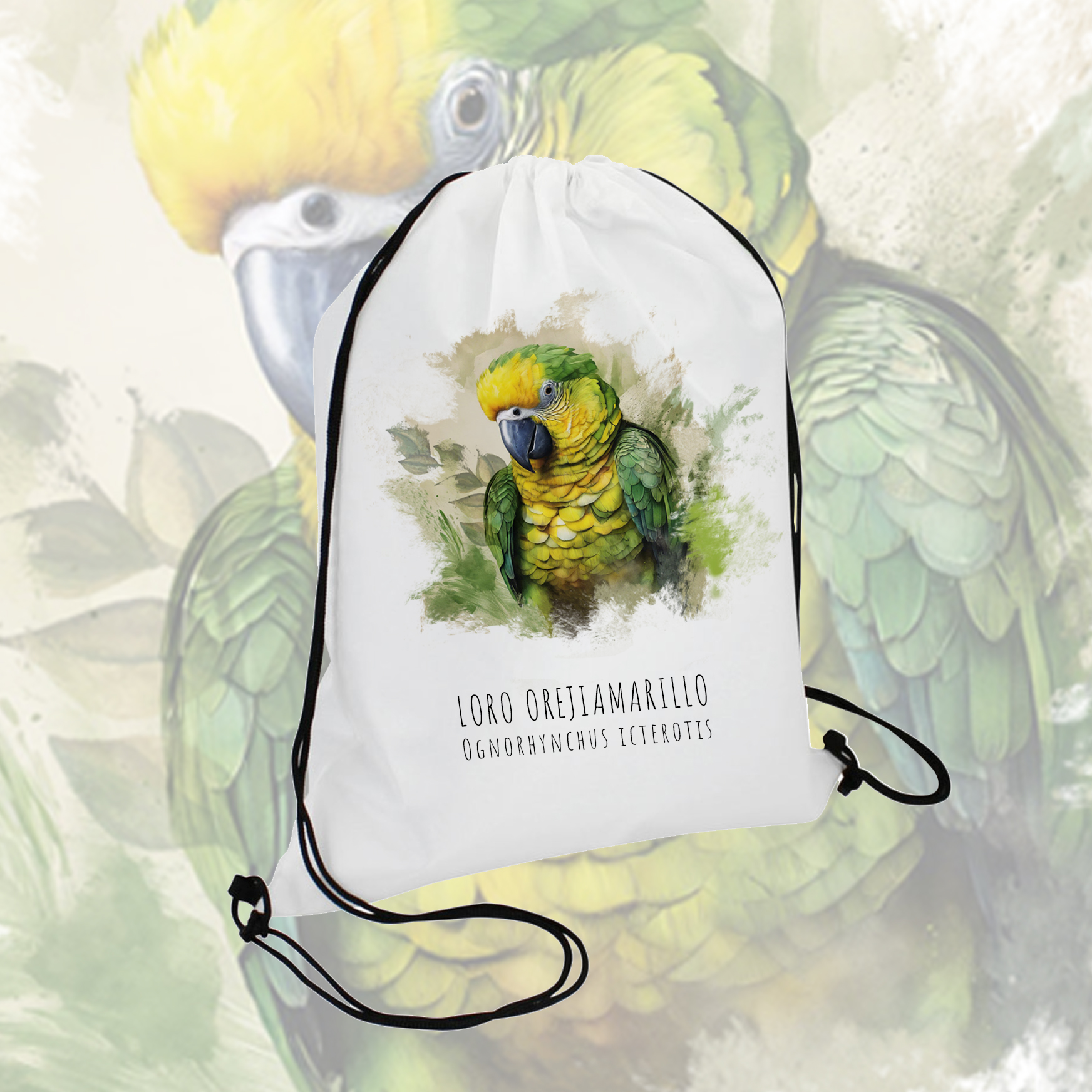 tula blanca poliÉster loro orejiamarillo tula blanca poliÉster loro orejiamarillo