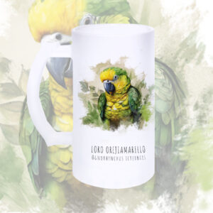 jarra cervecera loro orejiamarillo