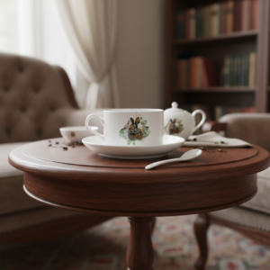 pocillo tintero con plato y cuchara conejo de pÁramo