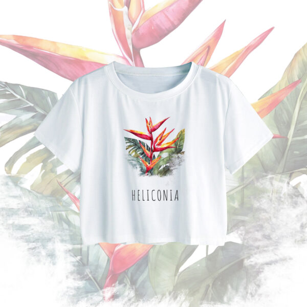 CAMISETA CROPTOP MUJER HELICONIA