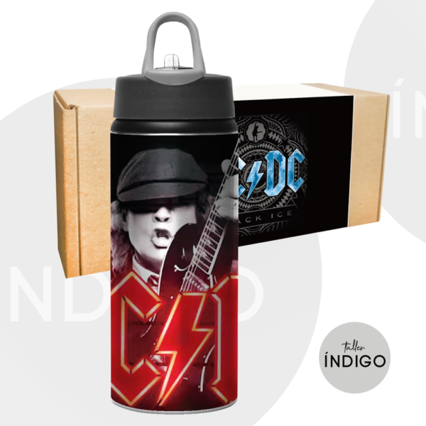 BOTELLA AC/DC TAPA PITILLO PERSONALIZADO ARTESANAL