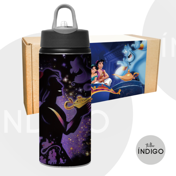 BOTELLA ALADDIN TAPA PITILLO PERSONALIZADO ARTESANAL