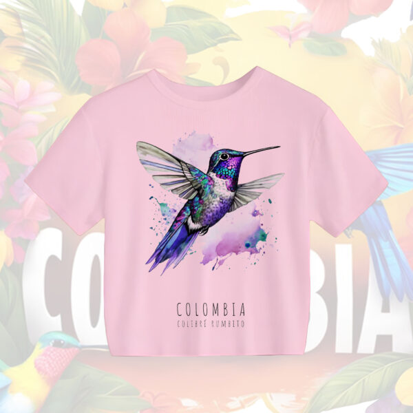 CAMISETA CROPTOP MUJER COLIBRÍ RUMBITO