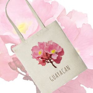 TOTE BAG - FLOR GUAYACÁN ROSADO