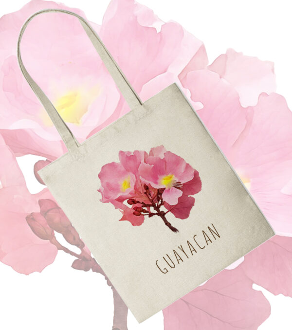 TOTE BAG - FLOR GUAYACÁN ROSADO