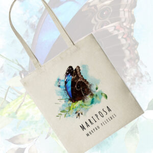 TOTE BAG - MARIPOSA MORPHO AZUL
