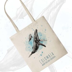 tote bag mamÁ ballena jorobada