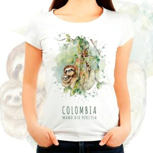 camiseta mujer mamÁ osa perezosa