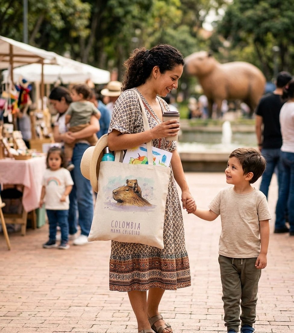 Tote Bag | Bolso de Tela Mamá Chigüiro