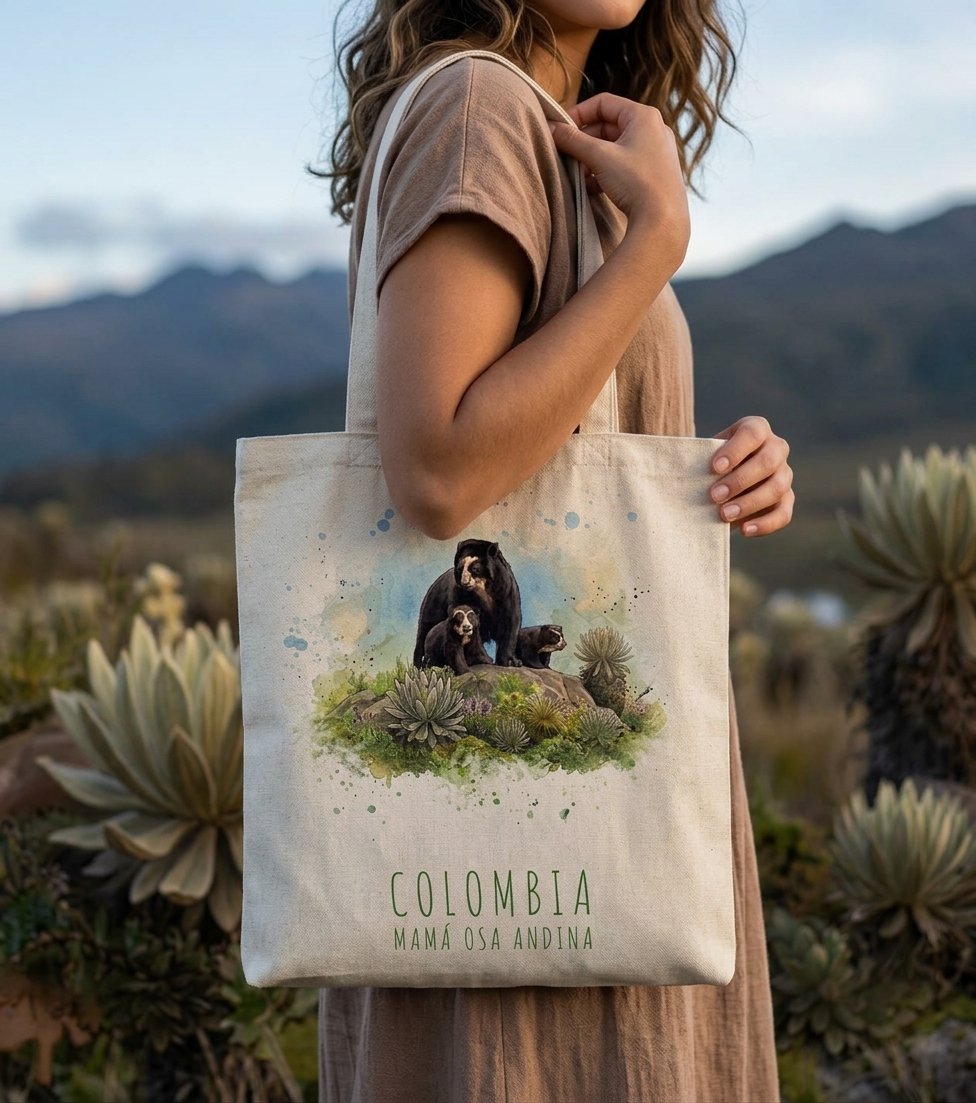 Tote Bag | Bolso de Tela Mamá Osa Andina
