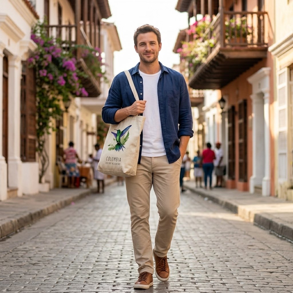 Tote Bag | Bolso de Tela Colibrí Alizafiro
