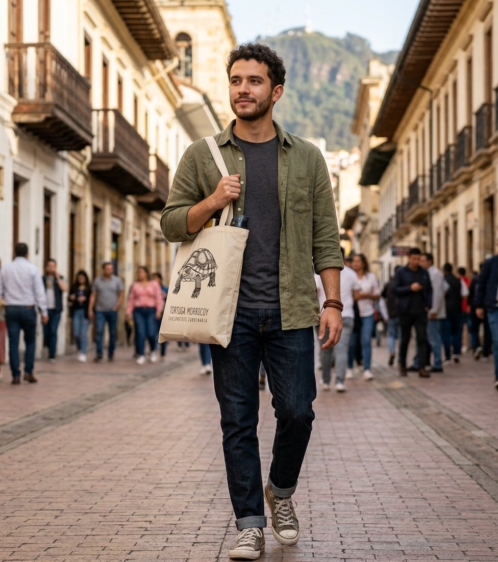 Tote Bag | Bolso de Tela Tortuga Morrocoy (Chelonoidis carbonaria)