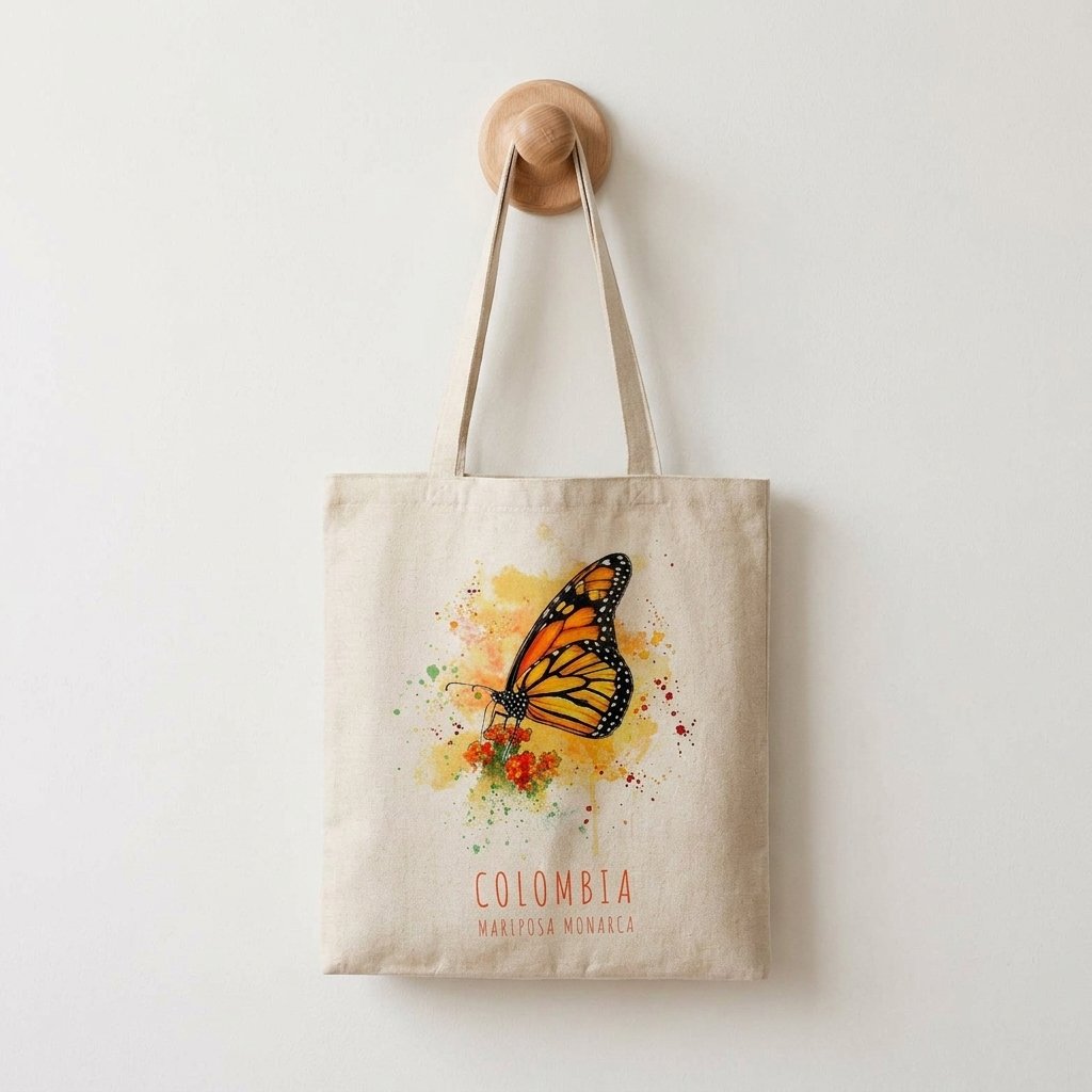 Tote Bag | Bolso de Tela Mariposa Monarca - Image 3