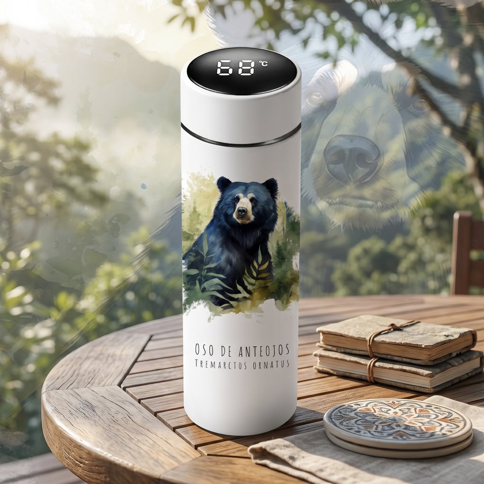 Termo Digital Inteligente – Oso de Anteojos (Tremarctos ornatus)