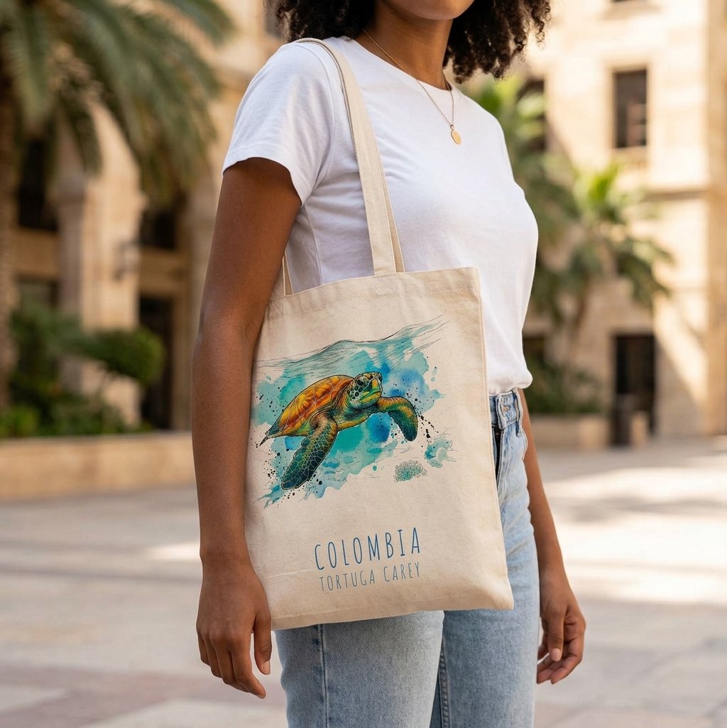 Tote Bag | Bolso de Tela Tortuga Carey (Eretmochelys imbricata)