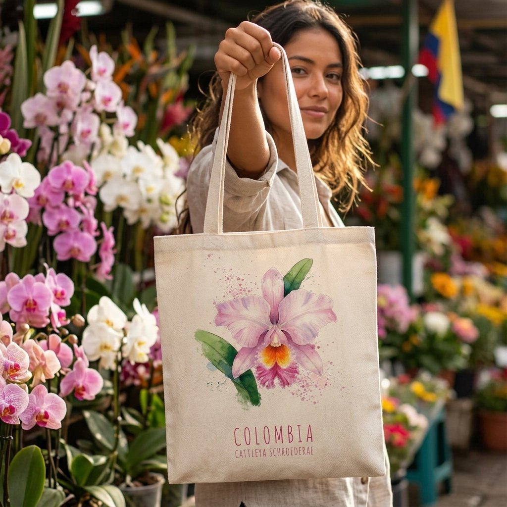 Tote Bag | Bolso de Tela Orquídea Cattleya Schroederae