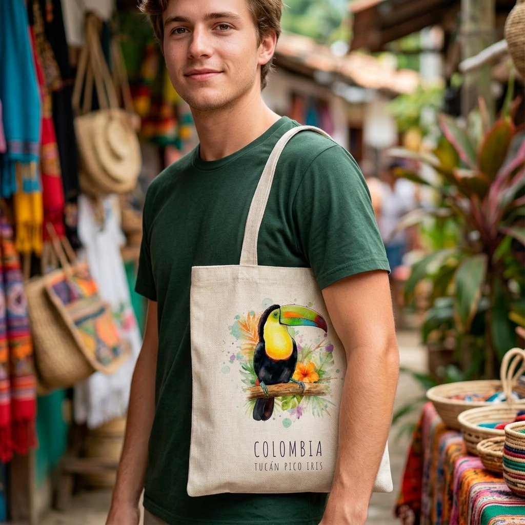 Tote Bag | Bolso de Tela Tucán Pico Iris (Ramphastos sulfuratus)