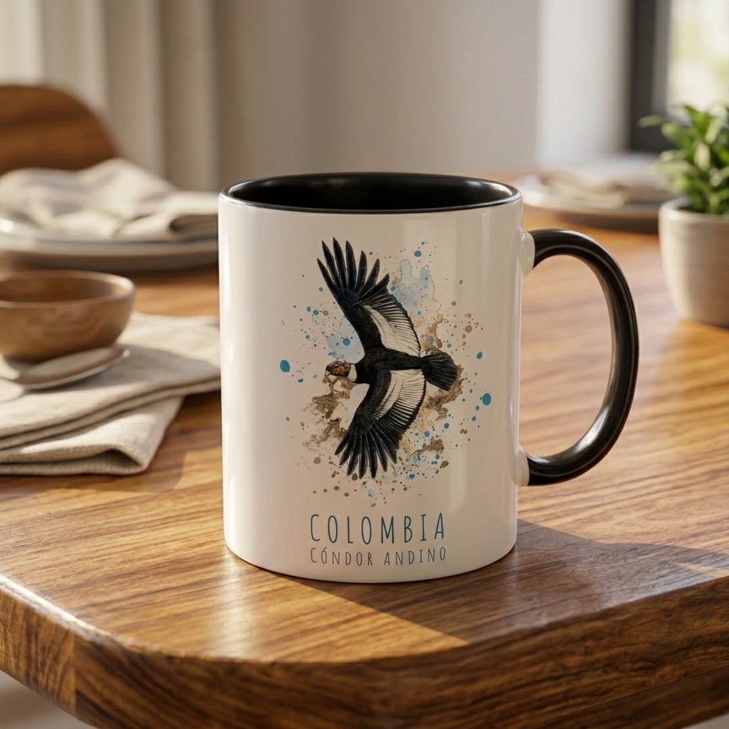Mug de Cerámica Color – Cóndor Andino