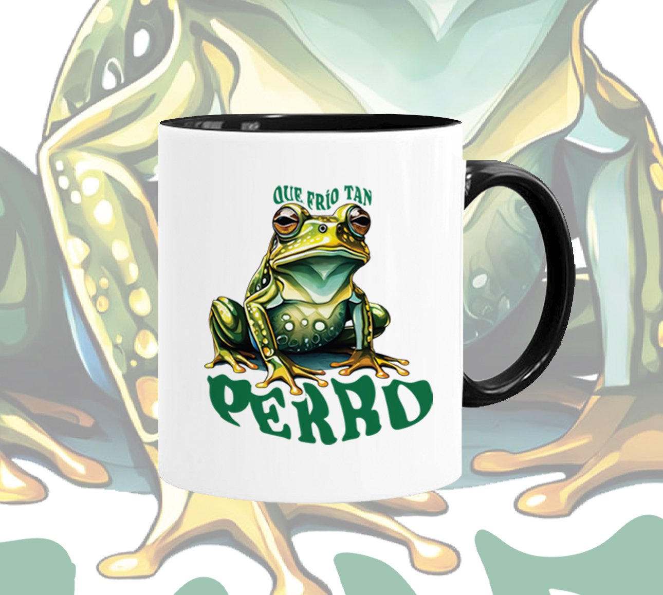 Mug de Cerámica – "Qué Frío Tan Sapo Perro" - Image 2