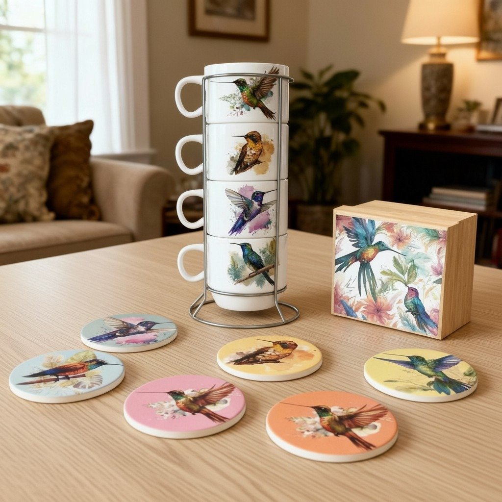 Set Galería Natural - Colibríes