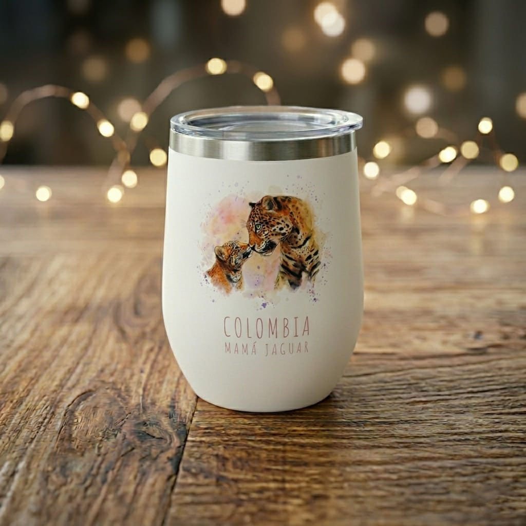VASO TÉRMICO TIPO COPA – MAMÁ JAGUAR