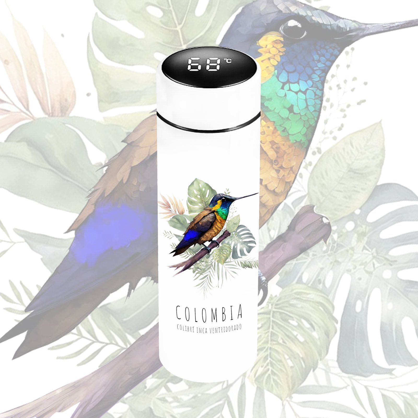 Termo Digital – Colibrí Inca Ventidorado (Coeligena Bonapartei) - Image 2