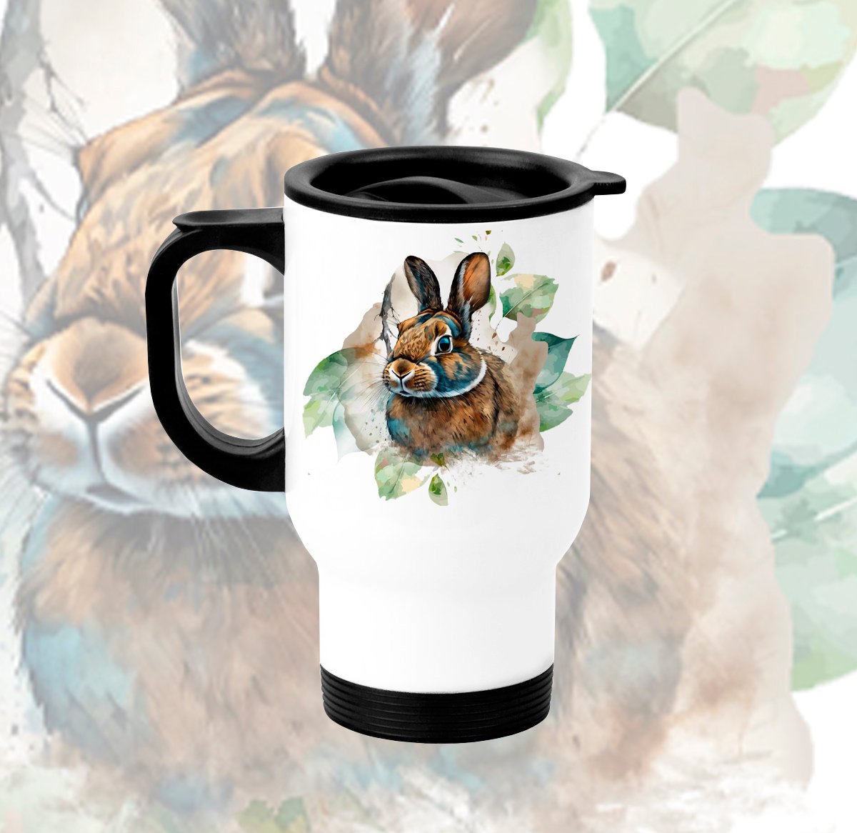 Termo Metálico Oreja – Colección Fauna Conejo Silvestre