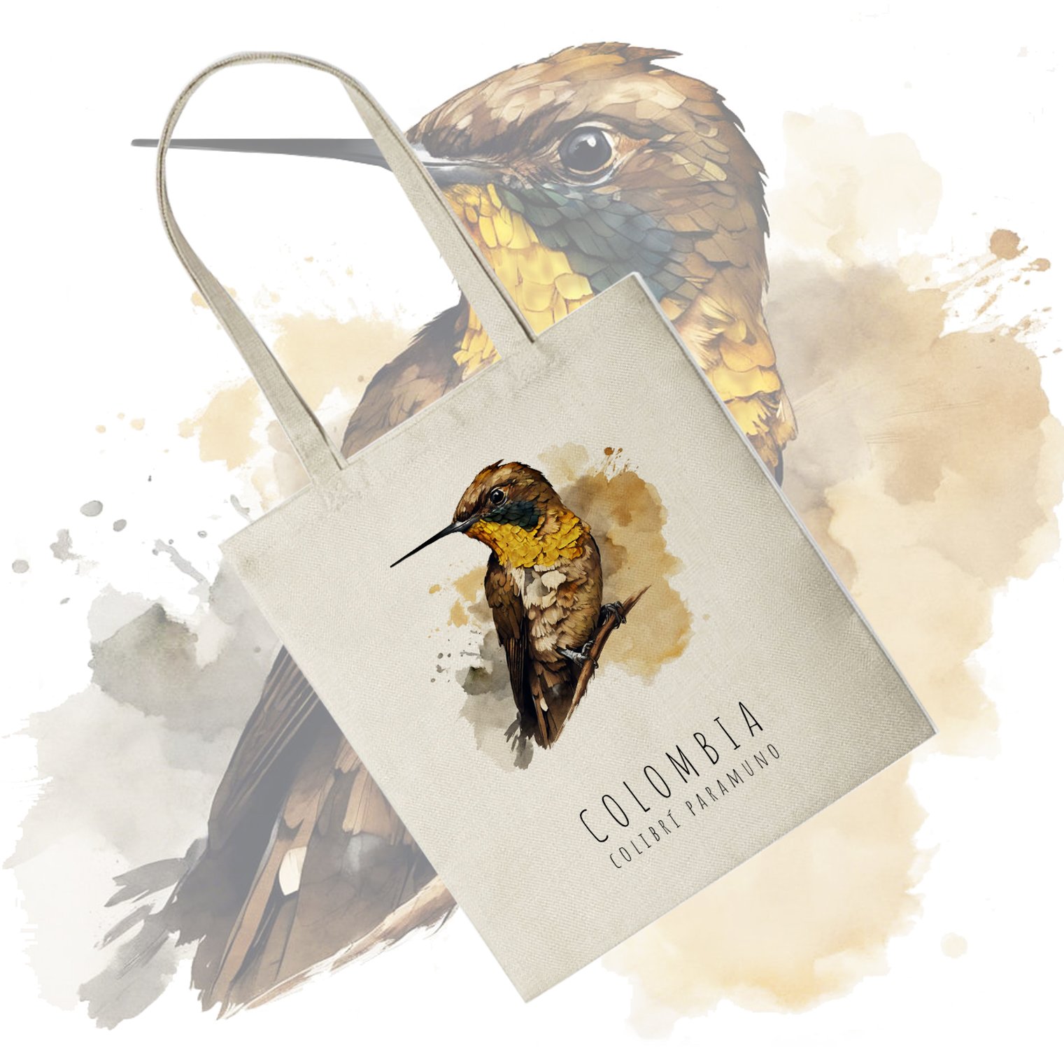 Tote Bag | Bolso de Tela Colibrí Paramuno