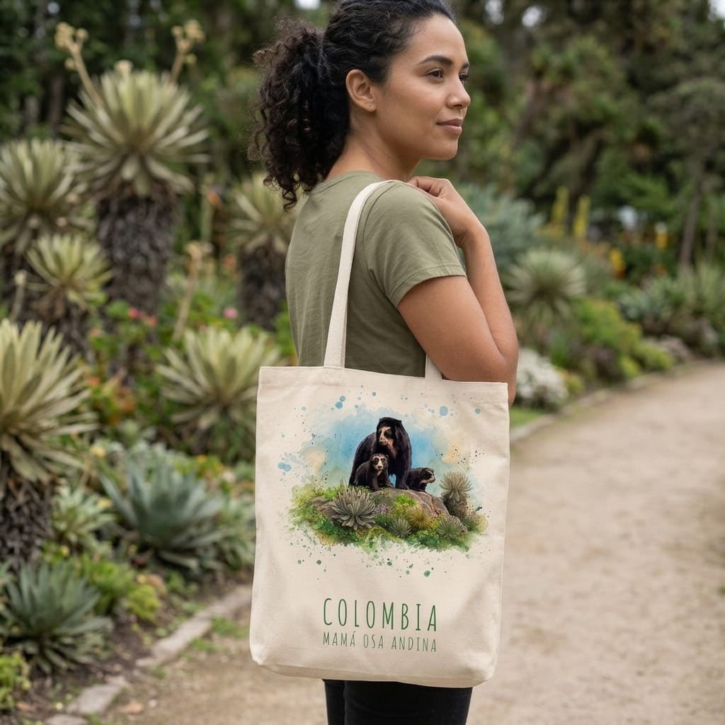 Tote Bag | Bolso de Tela Mamá Osa Andina - Image 2