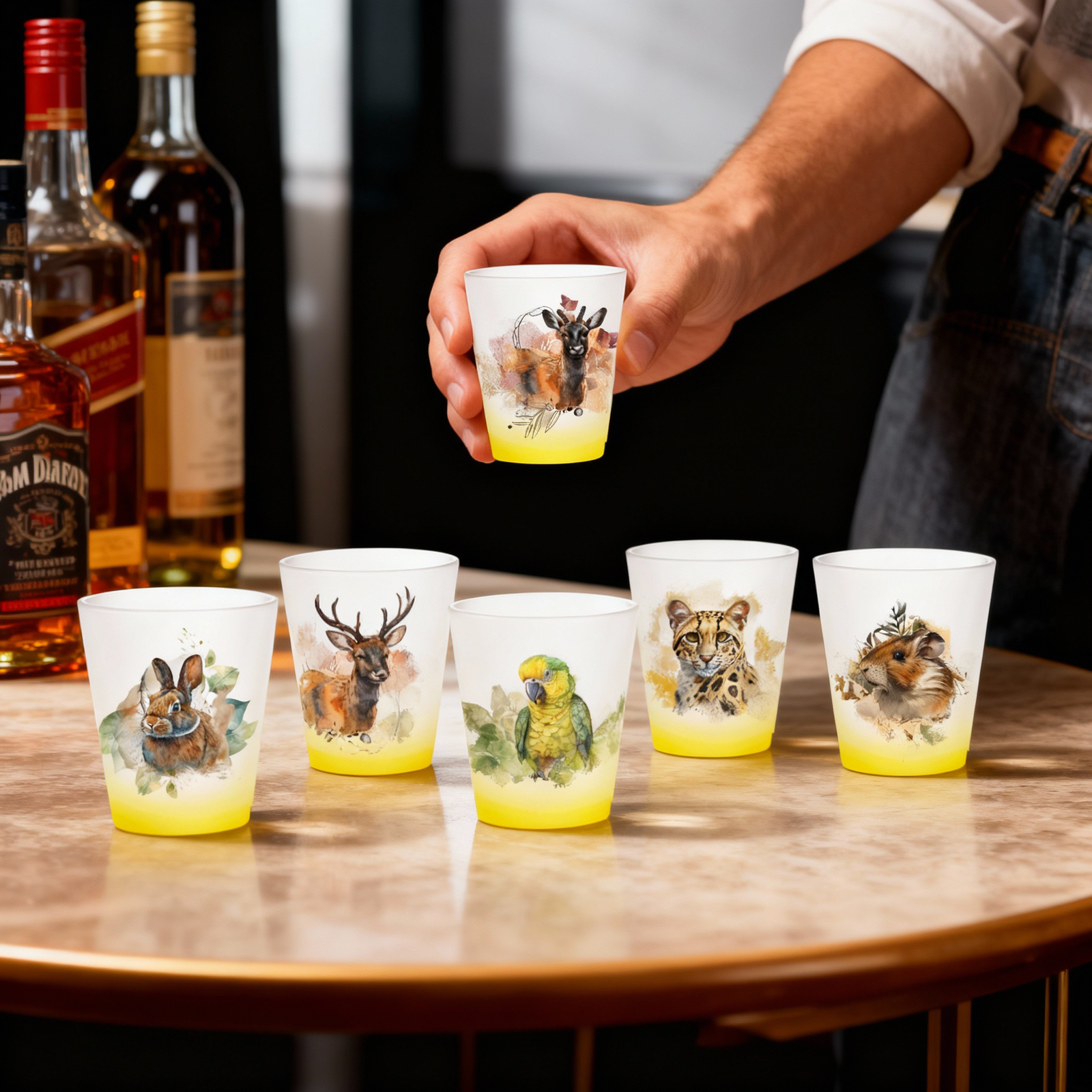 Set Copas Aguardienteras - Fauna Colombiana