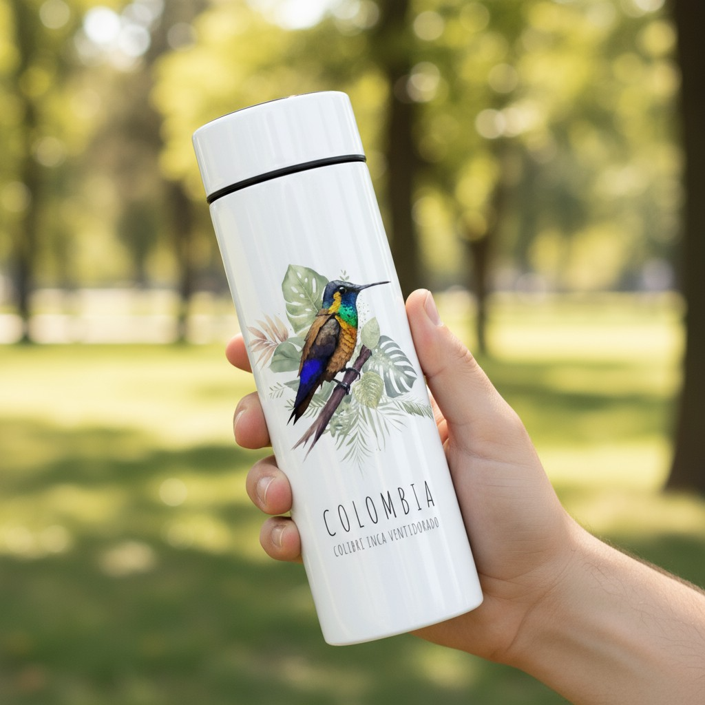 Termo Digital – Colibrí Inca Ventidorado (Coeligena Bonapartei)