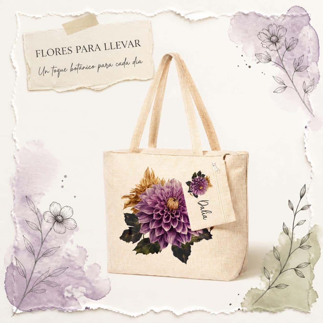 Bolso Nature - Flor Dalia